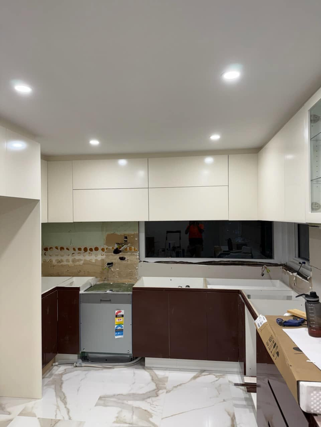 Kitchen renovation — cabinetry install matching the design
