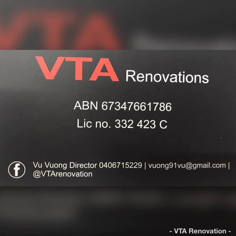 VTA Renovations business card