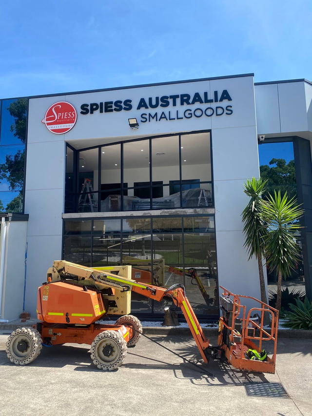 Commercial building — aluminium glazing
