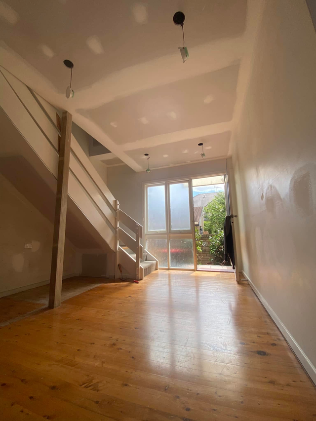 Cosmetic refresh — finished living area, new flooring