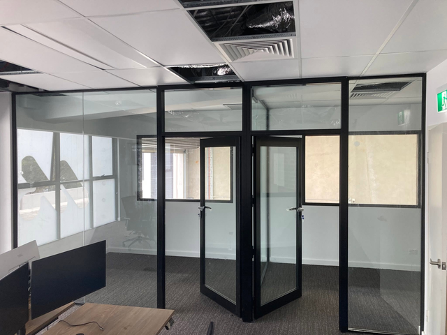 Glass partition walls — office fitout