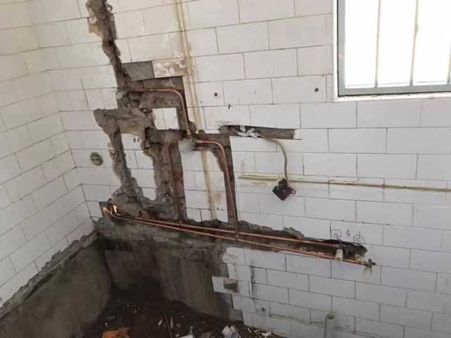 Whole-home renovation — plumbing rough-in